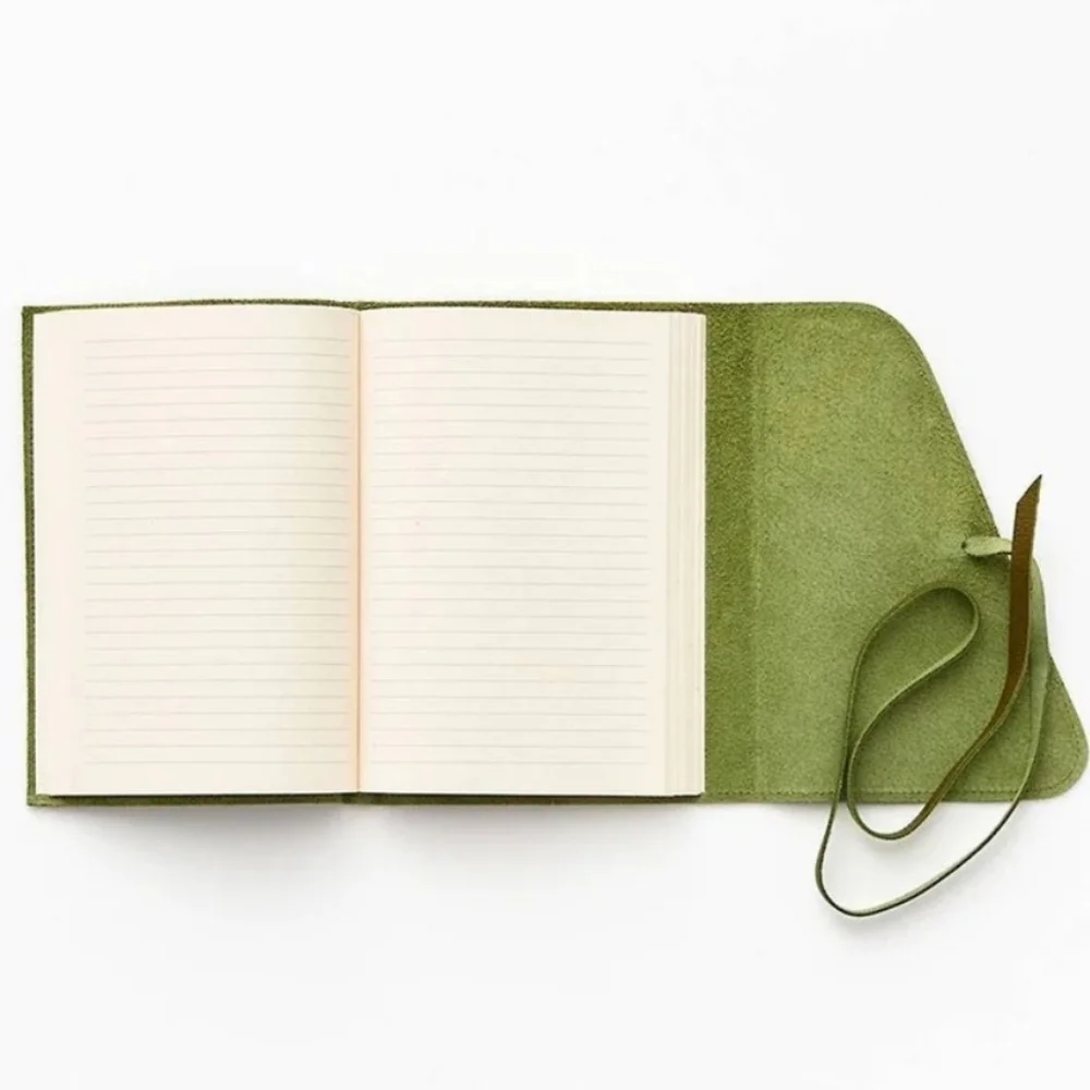 ❤️BUY 5 GET 3 FREE  Dark Green Genuine Leather Journal, Retail Price$44.99 USD